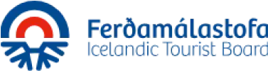 Logo di Ferðamálastofa – emblema ufficiale dell’ente che promuove il turismo economico in Islanda.